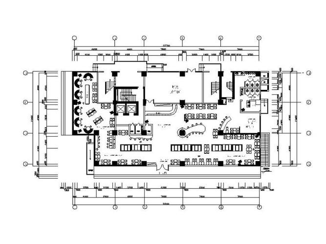 餐饮简易平面图纸设计