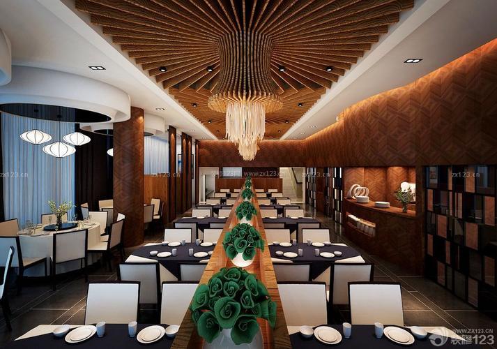 餐饮方格吊顶效果图片大全