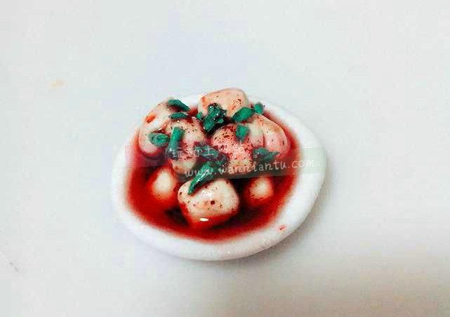用粘土做四川美食