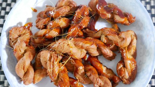 美食麻花视频素材