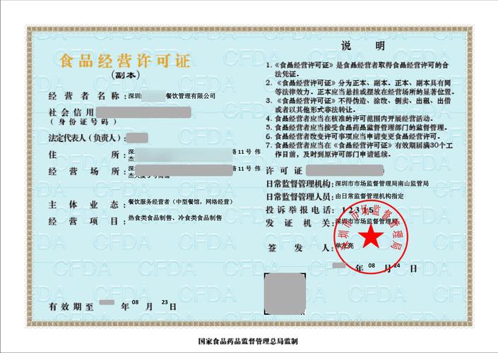 个体餐饮工商注册范本是什么