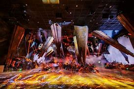 前海展区文博会港企飘带下的文化艺术体育盛宴